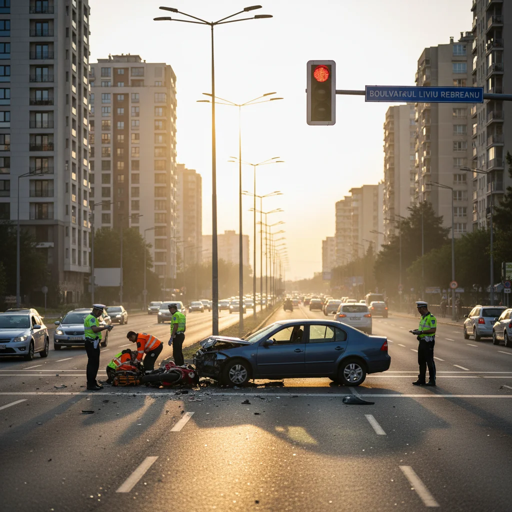 Accident grav pe bulevardul Liviu Rebreanu, o victimă!