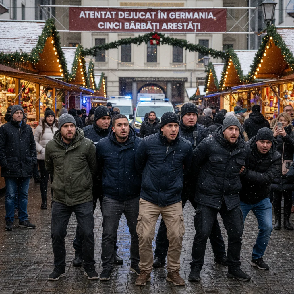 Cinci bărbați arestați pentru planificarea unui atac asupra târgului de Crăciun
