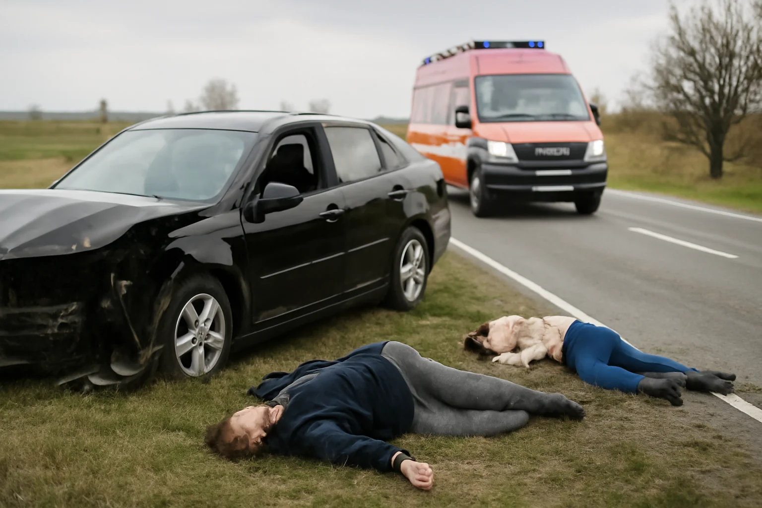 Două persoane rănite într-un accident pe DJ591, aproape de Timișoara