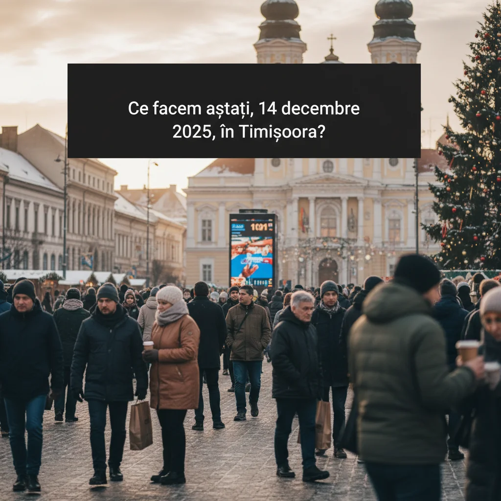 Evenimente și Activități în Timișoara pe 14 Decembrie 2025