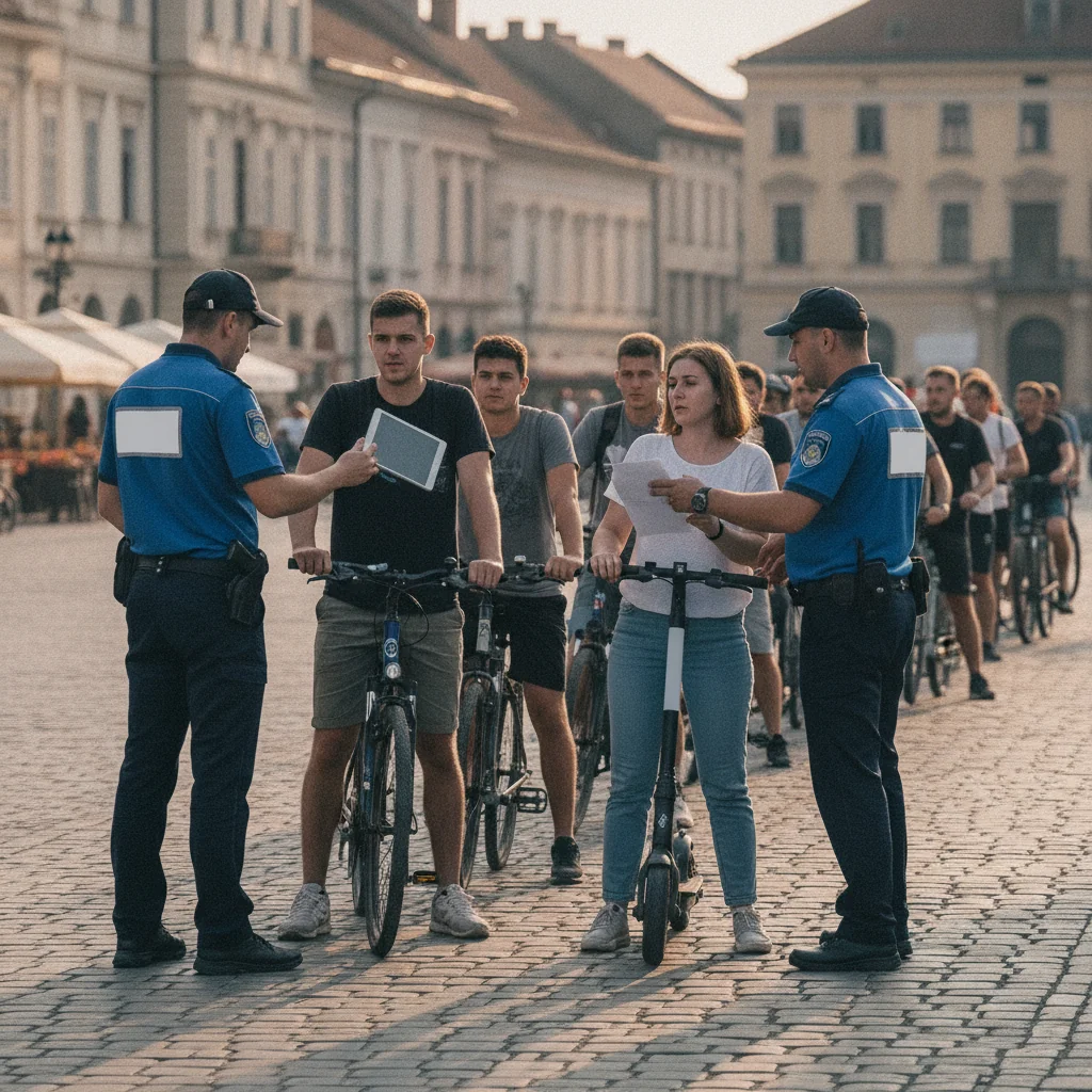 Peste 32.000 euro amenzi pentru bicicliști și trotinetiști în Timișoara