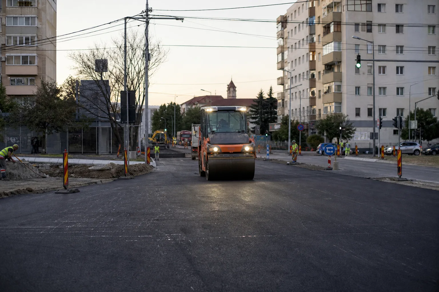 Restricții pe Liviu Rebreanu: asfaltări în intersecția cu Arieș