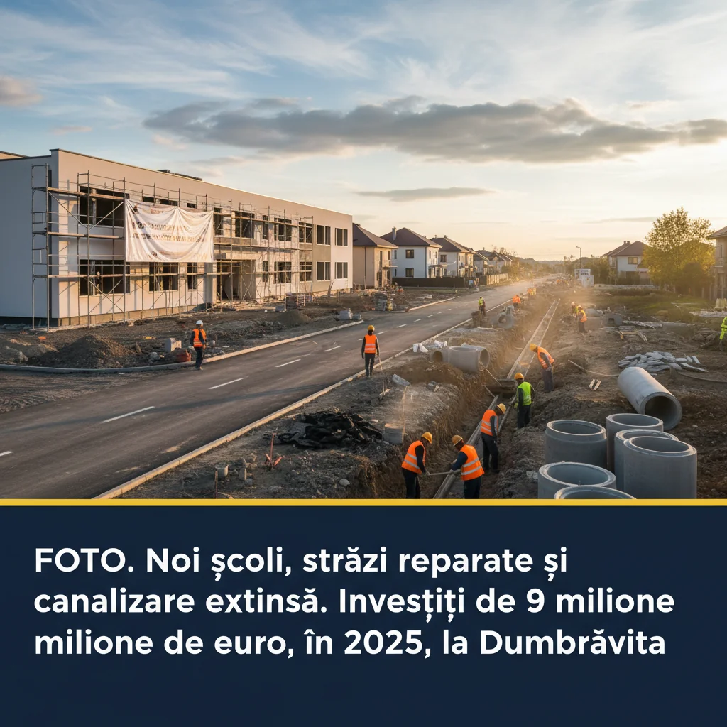 Școli noi, străzi reparate și canalizare extinsă